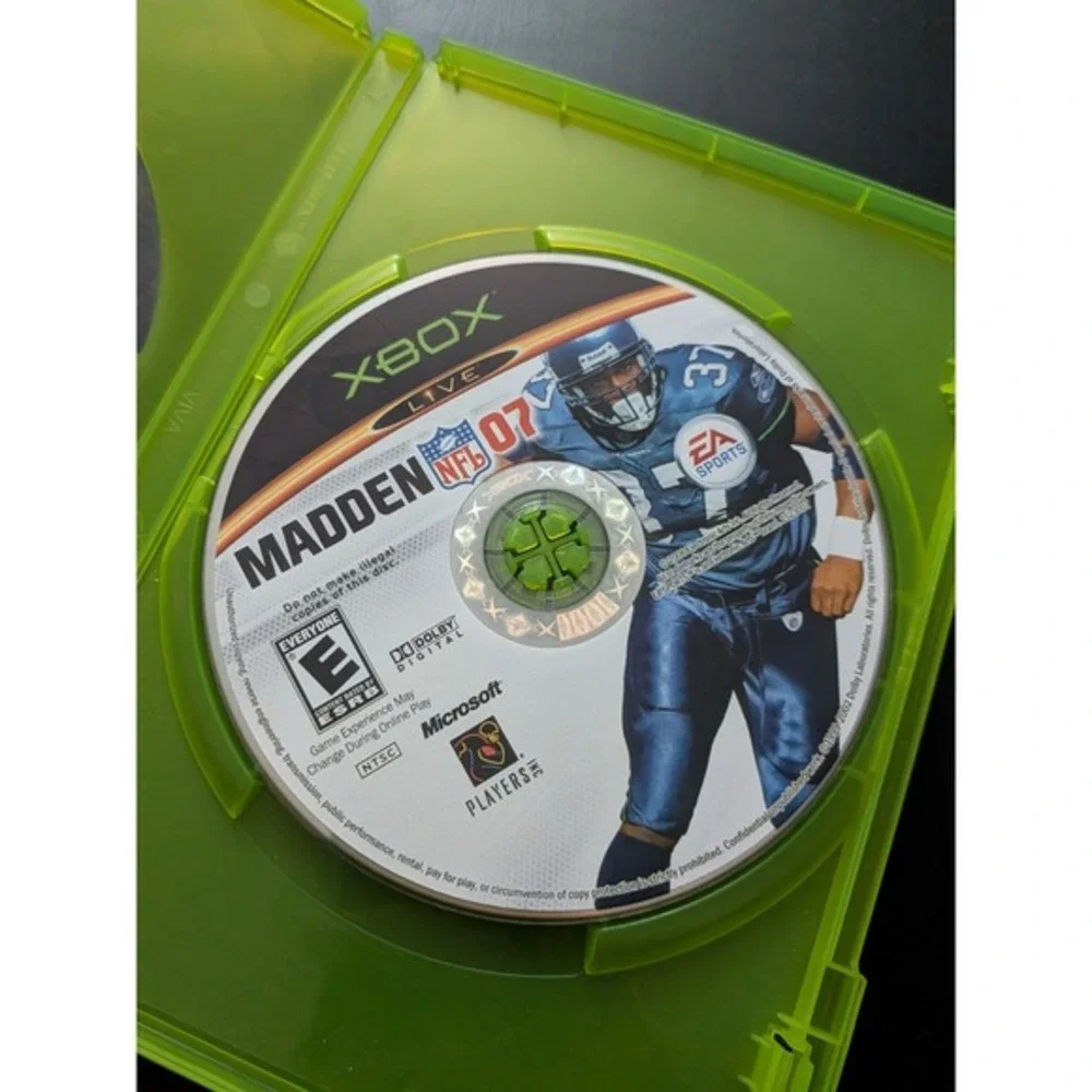Madden NFL 07 (Microsoft Xbox, 2006) Dis Only Football Video Game Original‎ Xbox